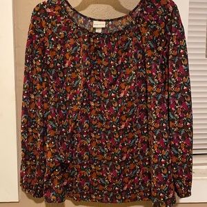 Floral long sleeve shirt